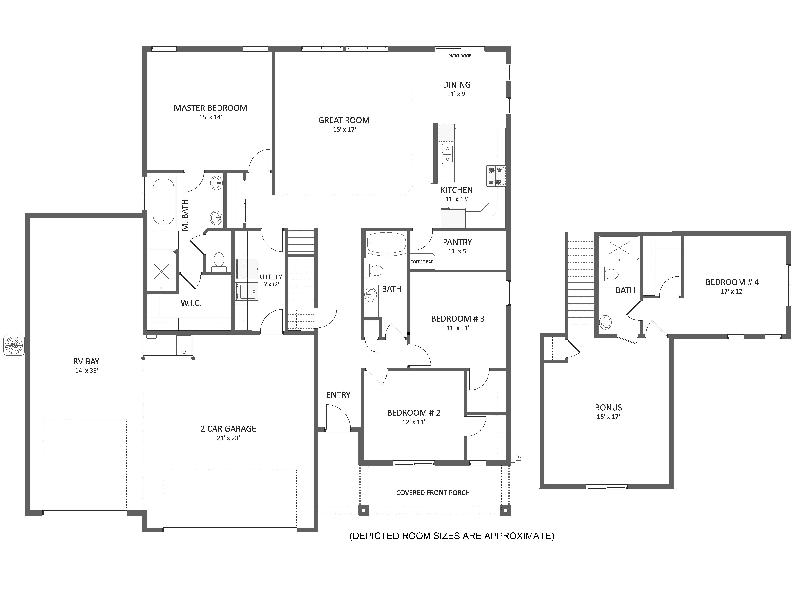 Lewiston with Bonus Floorplan